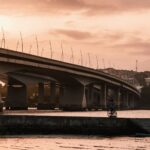 Rodovia e obras de infraestrutura de transporte em andamento no Brasil